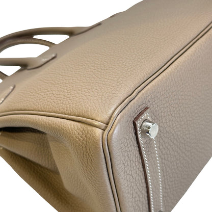 Used HERMES Birkin 25 Handbag Etoupe PHW