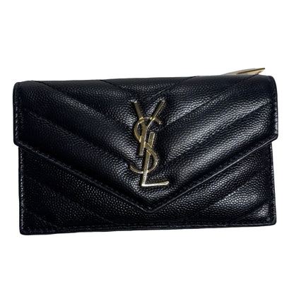 Saint Laurent Wallet Black GHW