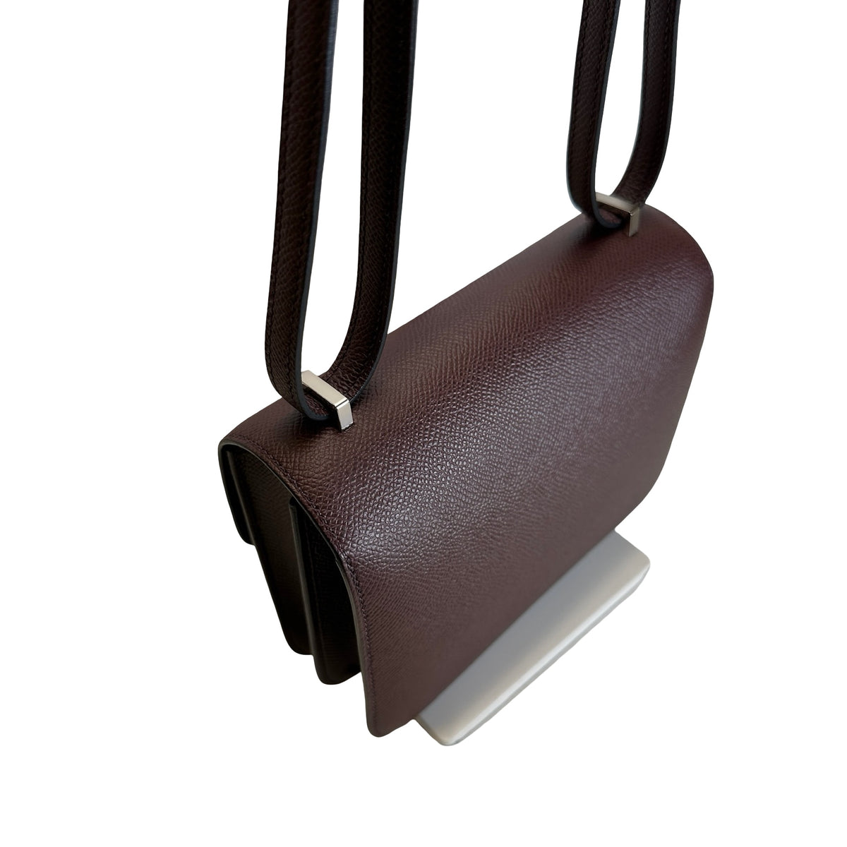 Used HERMES Epsom Mini Constance Crossbody Bag Rouge