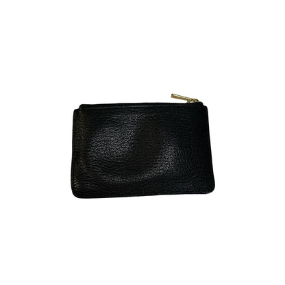 Used HERMES Leather Roulis Wallet Black Beige Gold