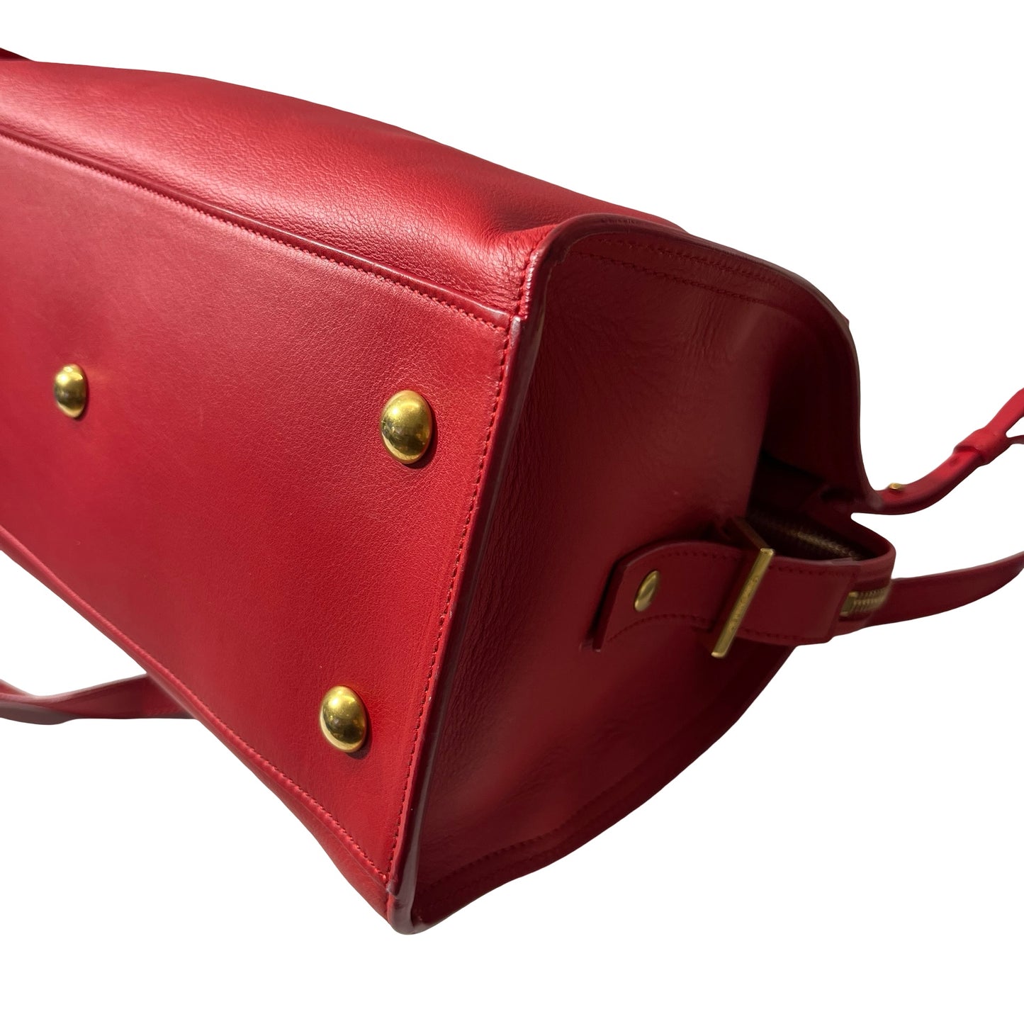 Used SAINT LAURENT Two Way Shoulder Bag Red GHW