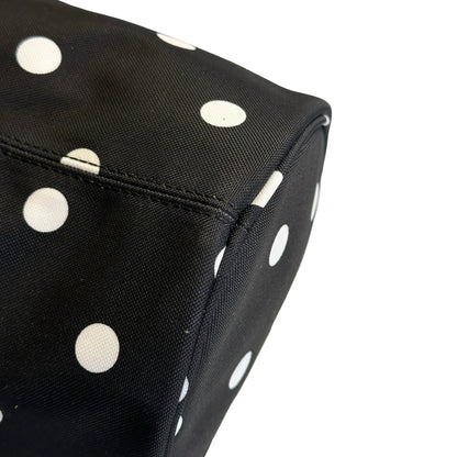 Used BALENCIAGA Polka Dot Wheel Drawstring Bucket Bag Bucket Bag Black White
