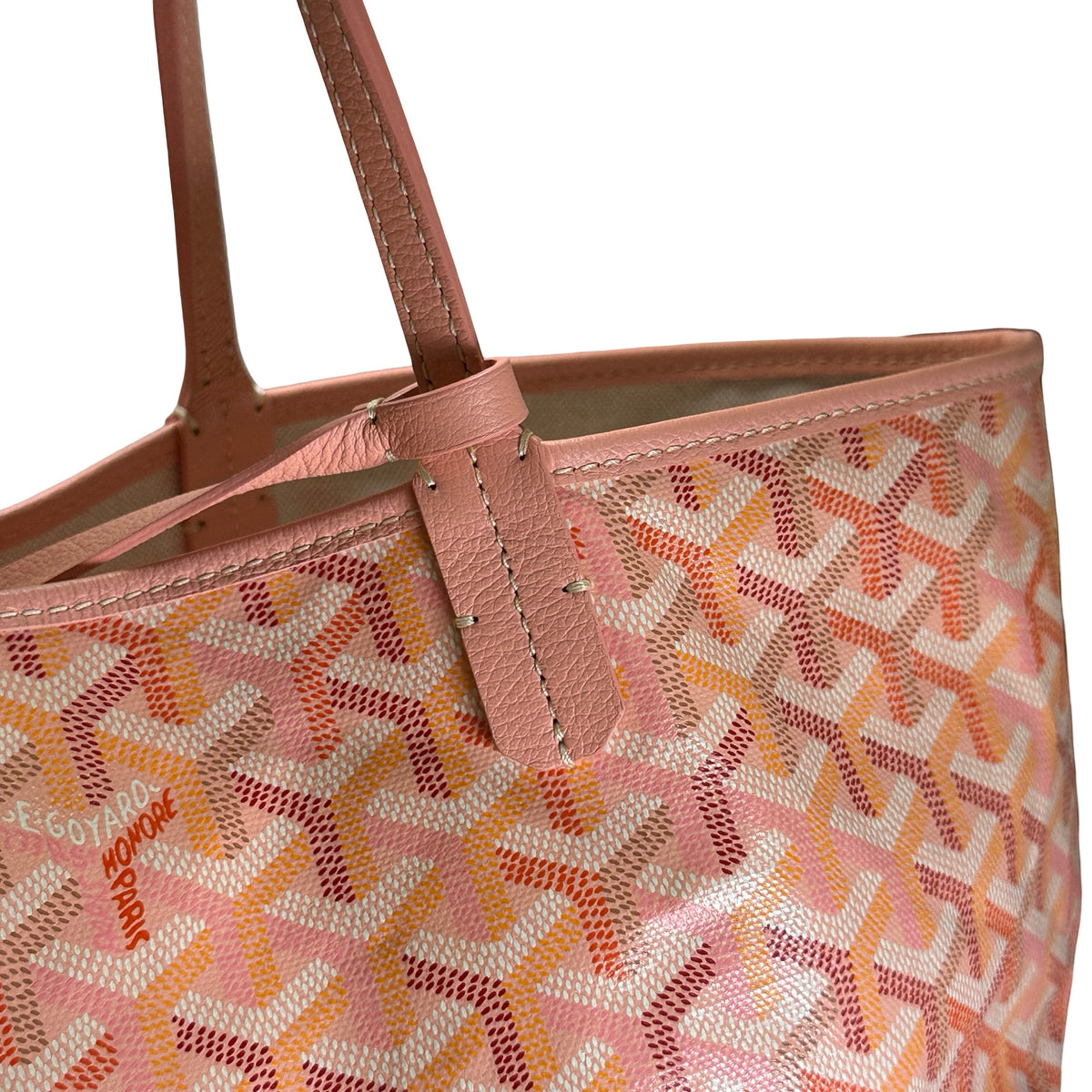 Used GOYARD Goyardine Saint Louis Tote Bag Pink