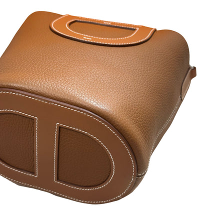 Used HERMÈS In The Loop Handbag Gold PHW