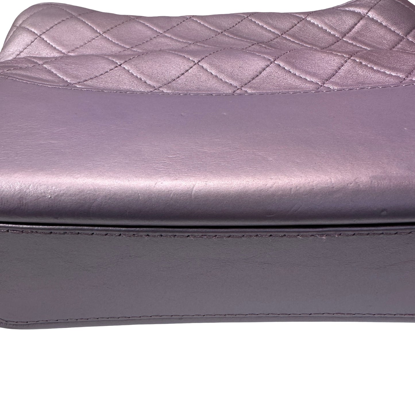 Used CHANEL Gabrielle Shoulder Bag Light purple Rainble HW