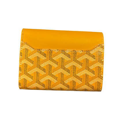 GOYARD SAINT GABRIEL YELLOW CANVAS WALLET [3000603]