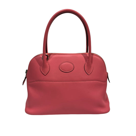 Used HERMÈS BOLIDE 27 Two Way Shoulder Bag PHW Pink