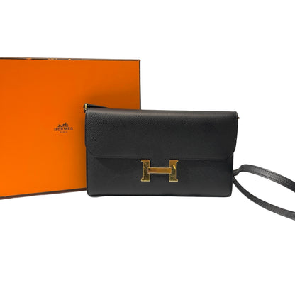 Used HERMÈS Constance to go Cross Body Bag Black GHW