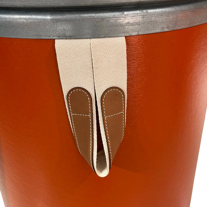 HERMES Solid Storage Bin Accessories Orange Silver