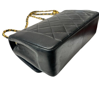 Used CHANEL DIANA Shoulder Bag Black GHW
