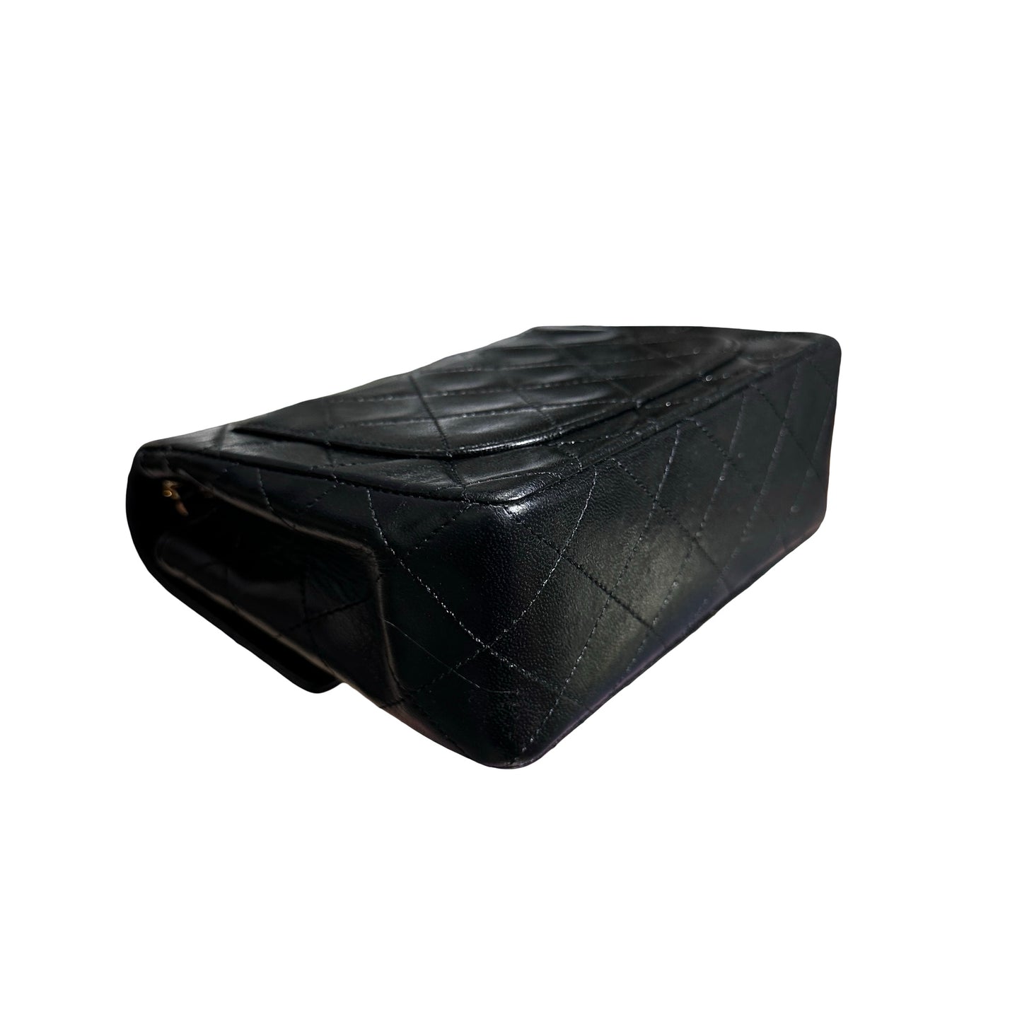 Used Chanel Vintage Mini Flap 17cm Shoulder Bag Black GHW