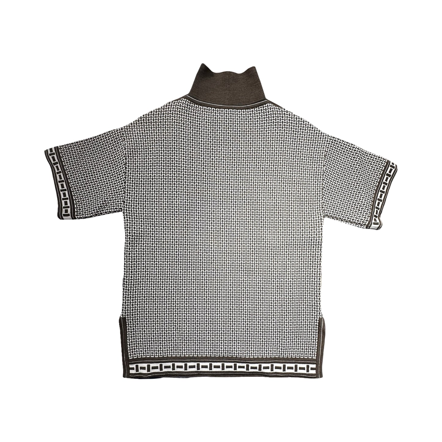HERMES KHAKI SHORT SLEEVE KNIT [20000276]