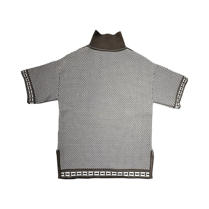 HERMES KHAKI SHORT SLEEVE KNIT [20000276]