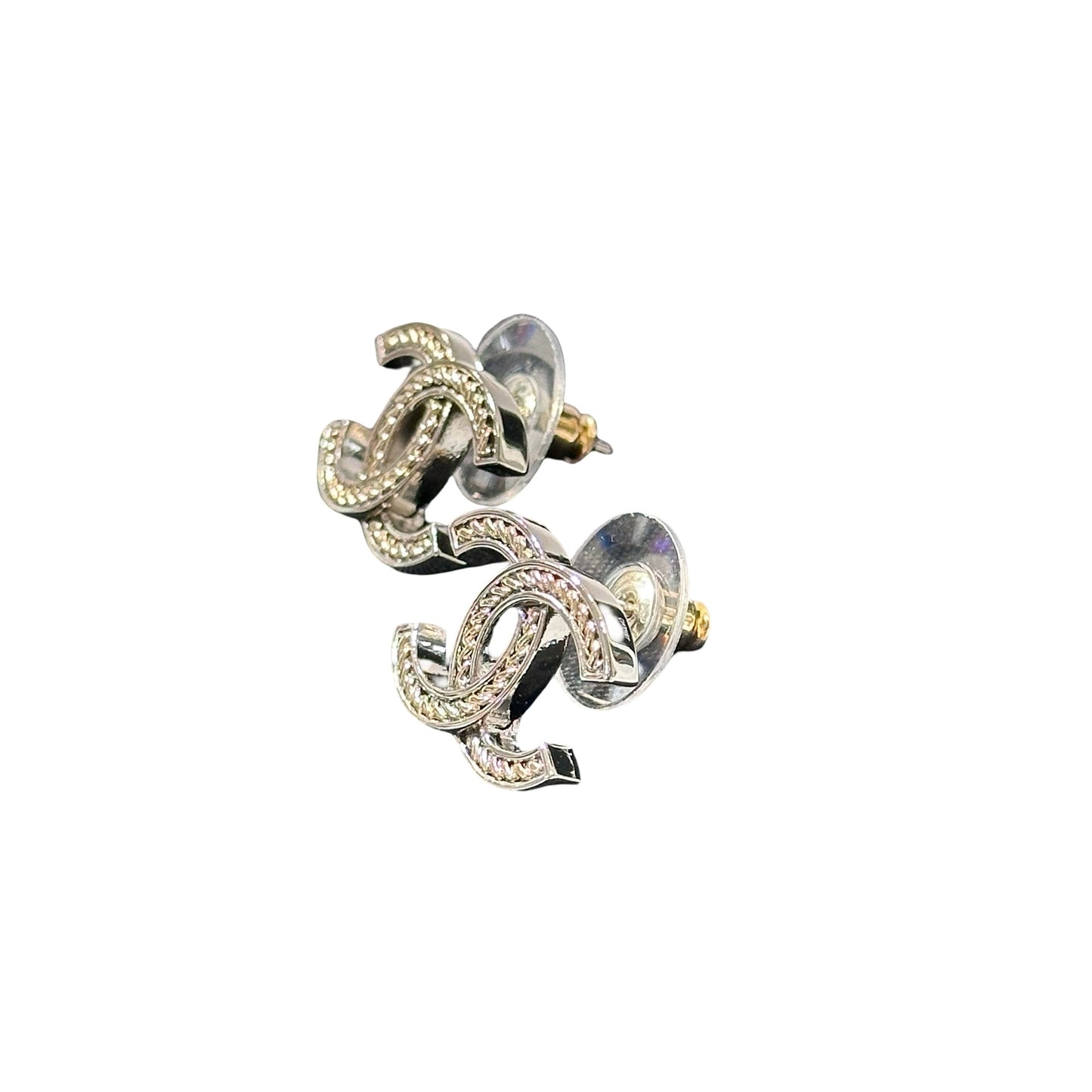 Used CHANEL Yellow Gold Earrings PHW