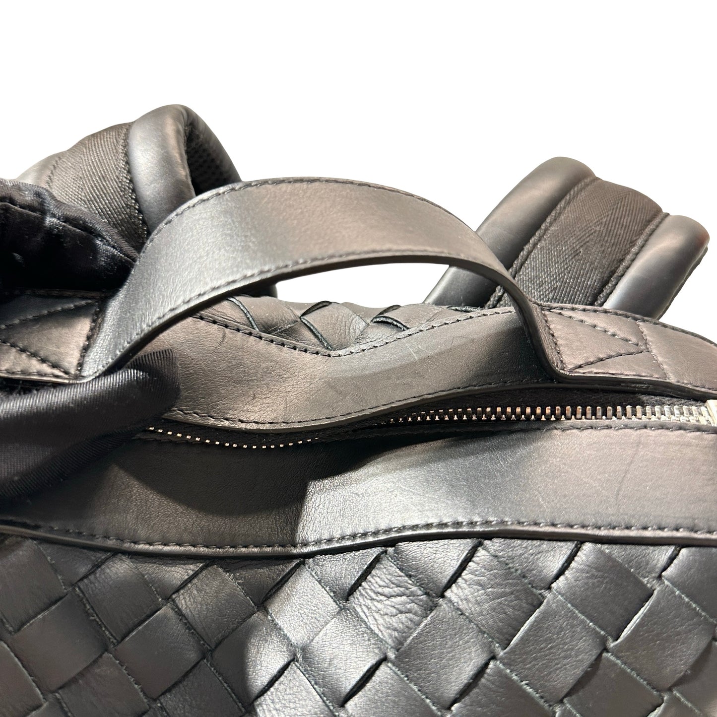 Used BOTTEGA VENETA Backpack Black PHW