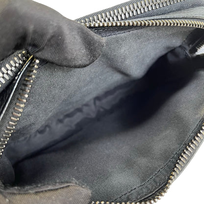 Used DIOR Oblique Jacquard Oblique Roller Messenger Bag Camera Bag Navy Blue Beige