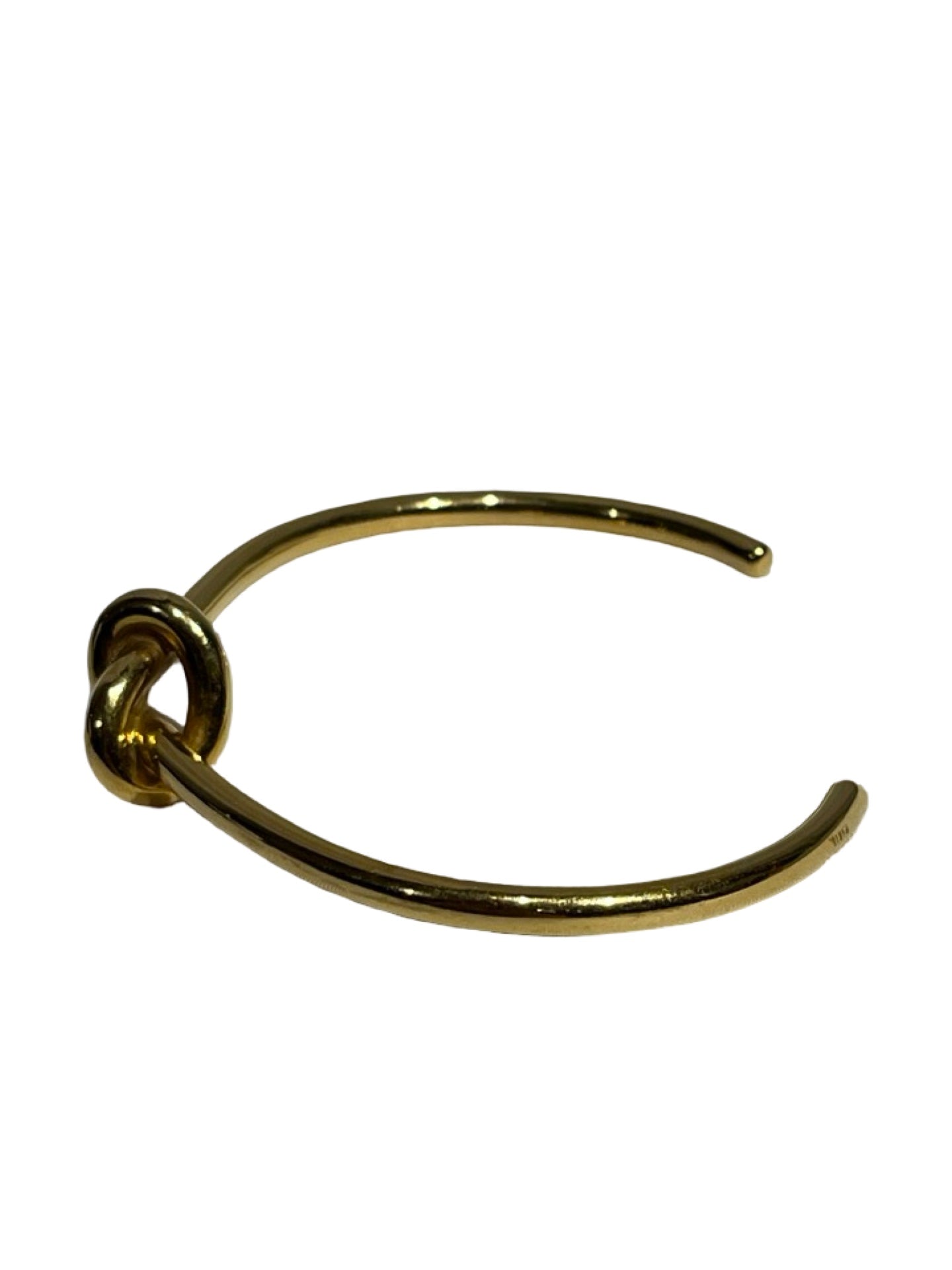 Used CÉLINE Brass Knot Bracelet Accessories GHW