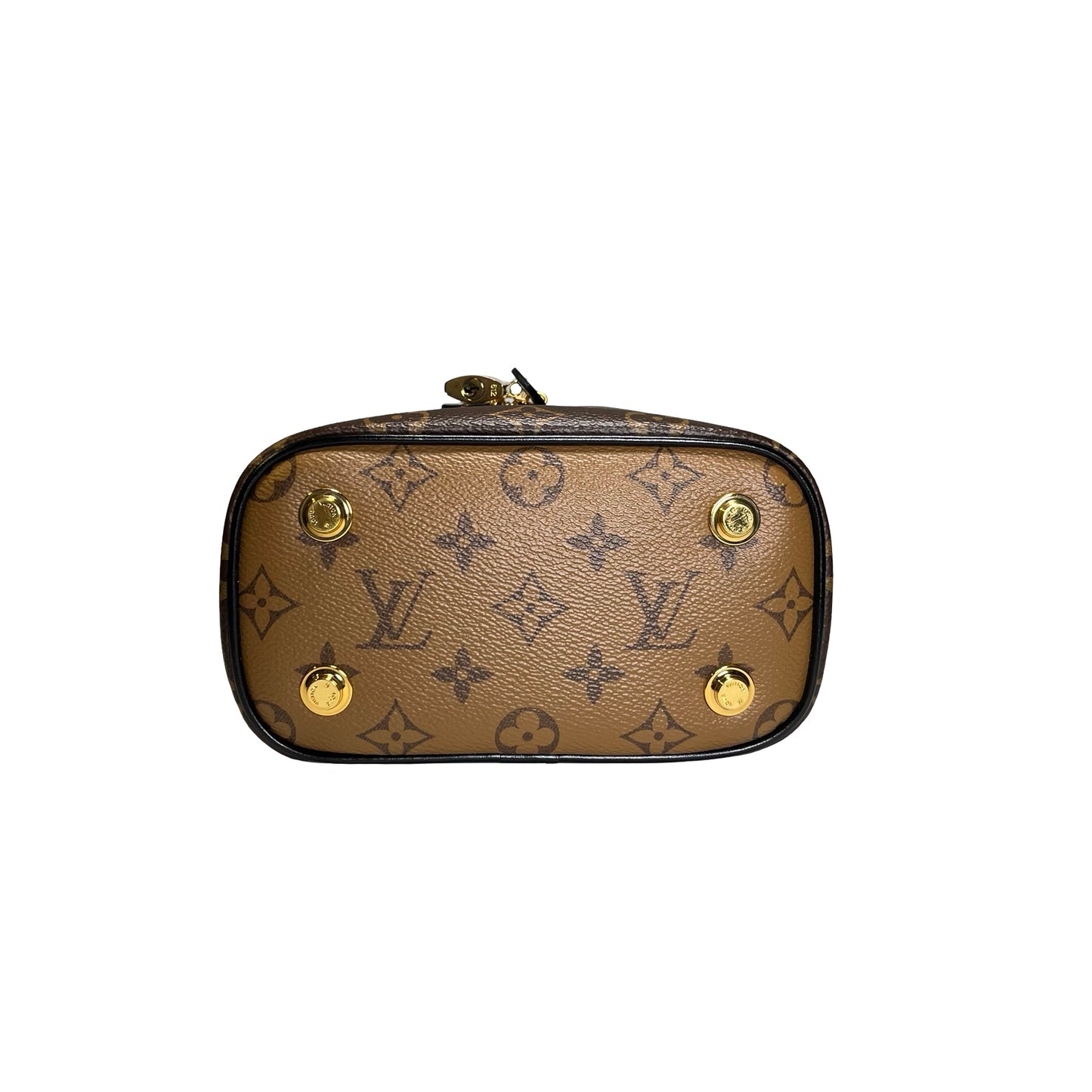 Used LOUIS VUITTON Monogram Reverse Monogram Canvas Vanity PM Monogram/Reverse Monogram Vanity case Brown Light Brown GHW
