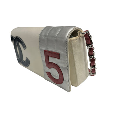 CHANEL VINTAGE NO.5 EAST WEST CHAIN SHOULDER BAG [3000364]