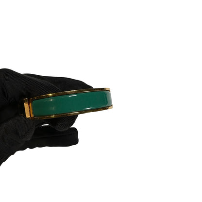 Used HERMES Bracelet BRACELET Green GHW