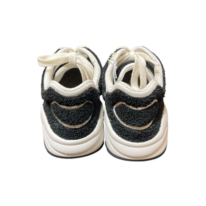 Used CHANEL Cotton Used Chanel Cotton Sneakers Shoes Black White Shoes Black White