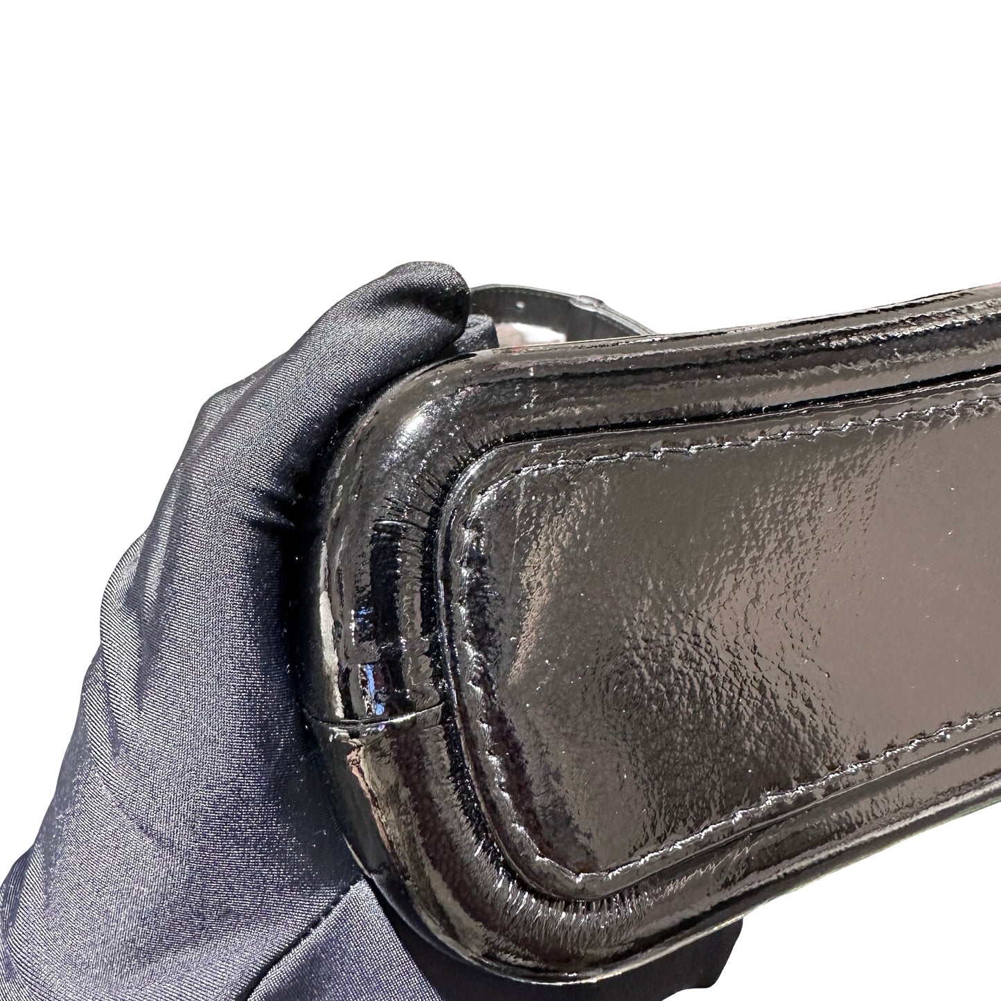 Used Chanel Calfskin Leather Gabrielle small Shoulder Bag GHW Black