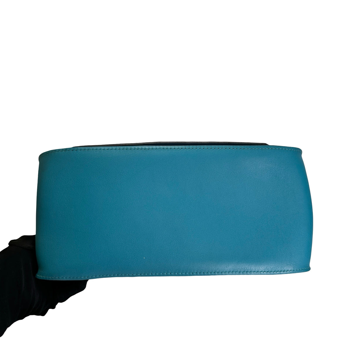 Used HERMES Swift Jypsiere 28 Shoulder Bag Bleu Jean PHW