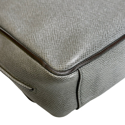 Used LOUIS VUITTON Calfskin Roman Messenger Bag Grey PHW