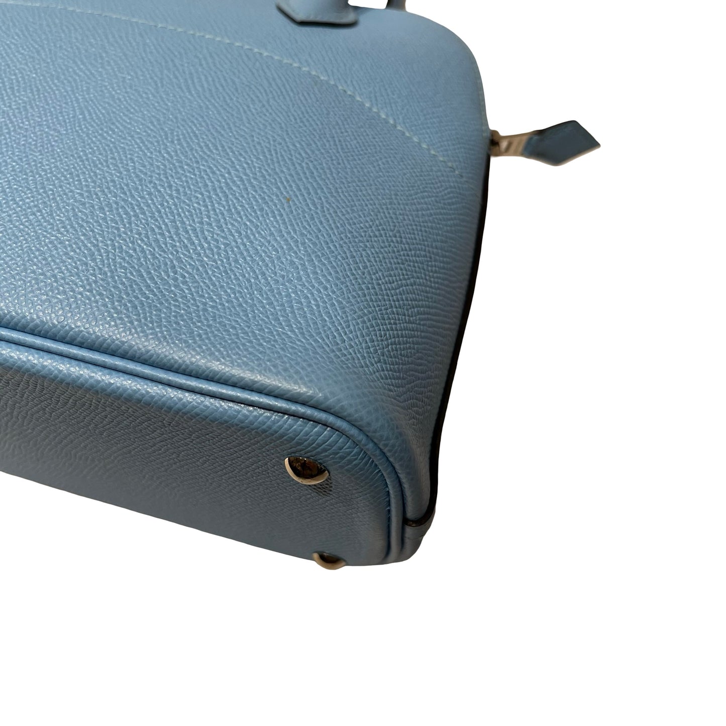 Used HERMÈS BOLIDE 27 Two Way Shoulder Bag Blue PHW