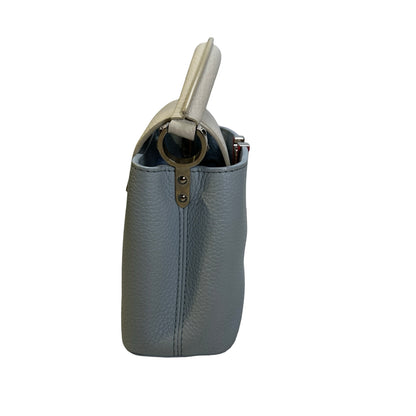 Used LOUIS VUITTON Leather Capucines Handbag Blue
