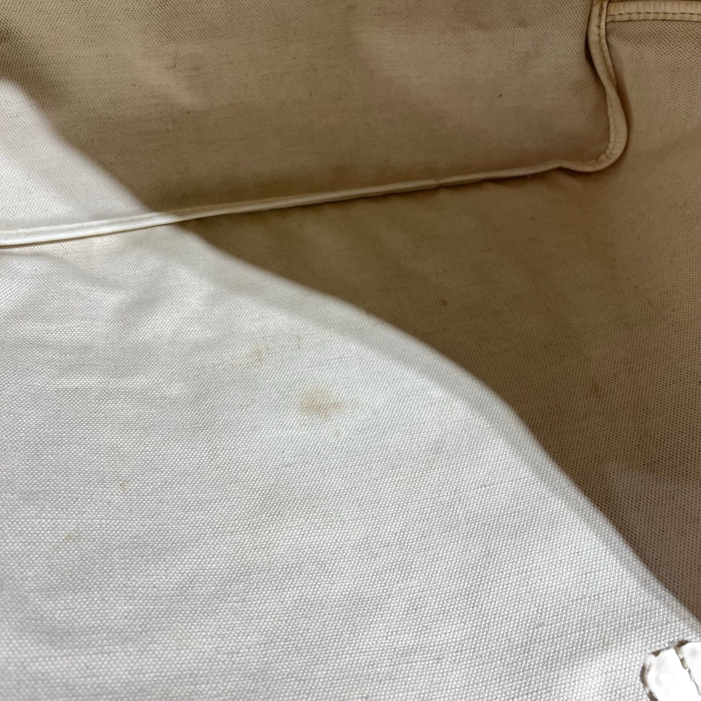 Used GOYARD PVC Saint Louis Tote PM Tote Bag White PHW