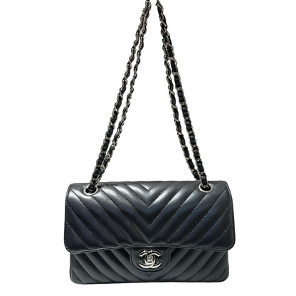 Used CHANEL CF 23 Shoulder Bag Black PHW