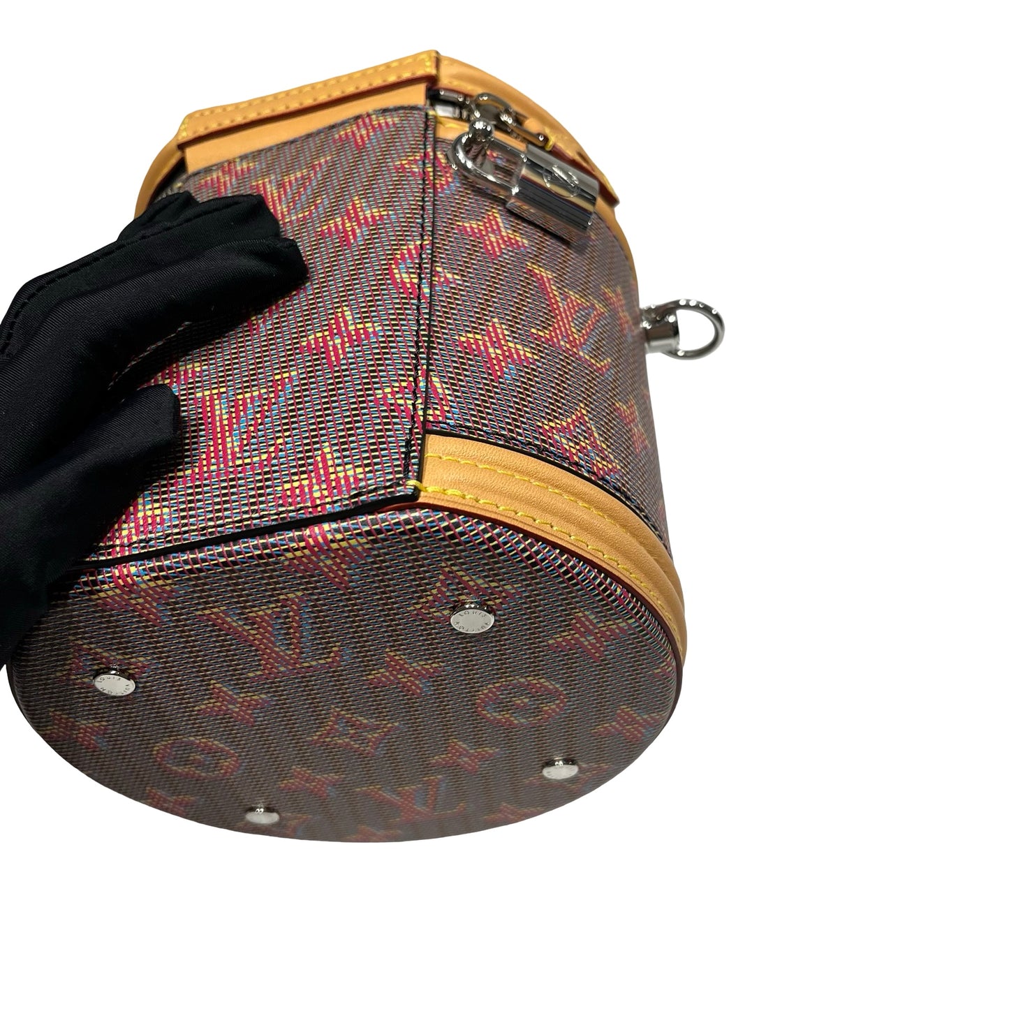 Used LOUIS VUITTON LIMITED EDITION BUCKET Cross Body Bag Brown GHW
