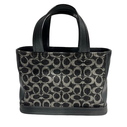 COACH BLACK CANVAS HAND BAG [3000664]