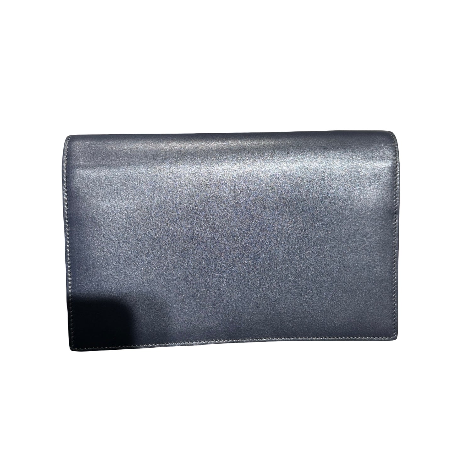 Used SAINT LAURENT Kate Wallet on chain Navy GHW