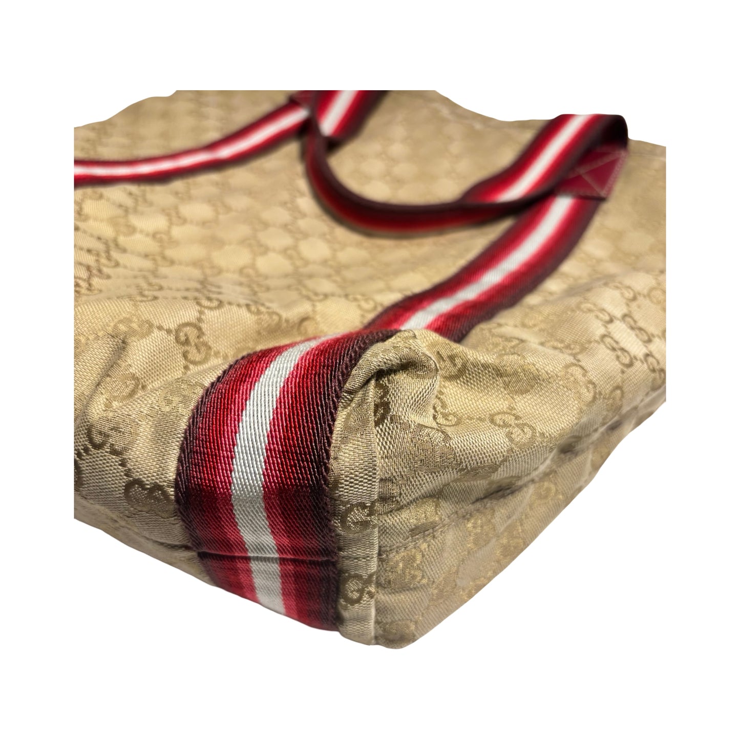 GUCCI CANVAS STRIPE TOTE BAG ［20000192］