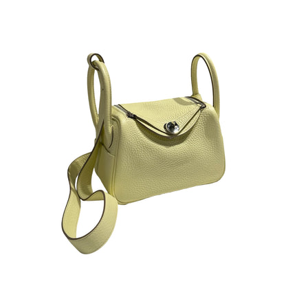 HERMES MINI LINDY I8 YELLOW PHW [3001150]