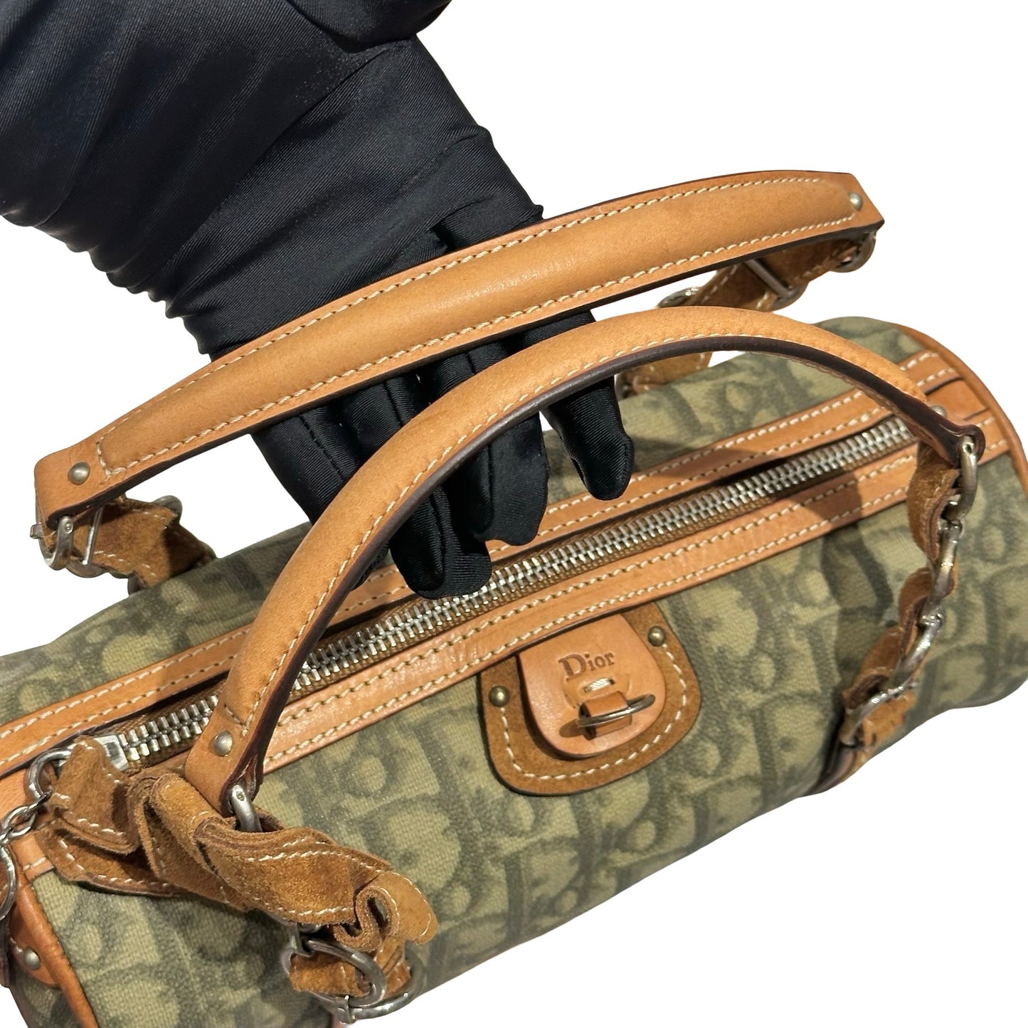 DIOR VINTAGE BOSTON SHOULDRER BAG OBLIQUE [3001079]