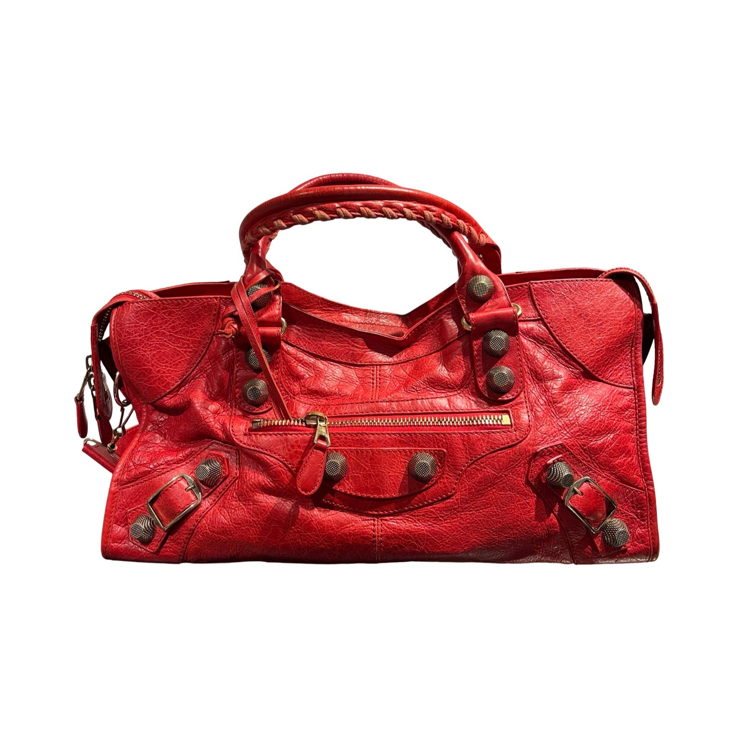 BALENCIAGA LE CITY CALFSKIN RED GHW[3001095]