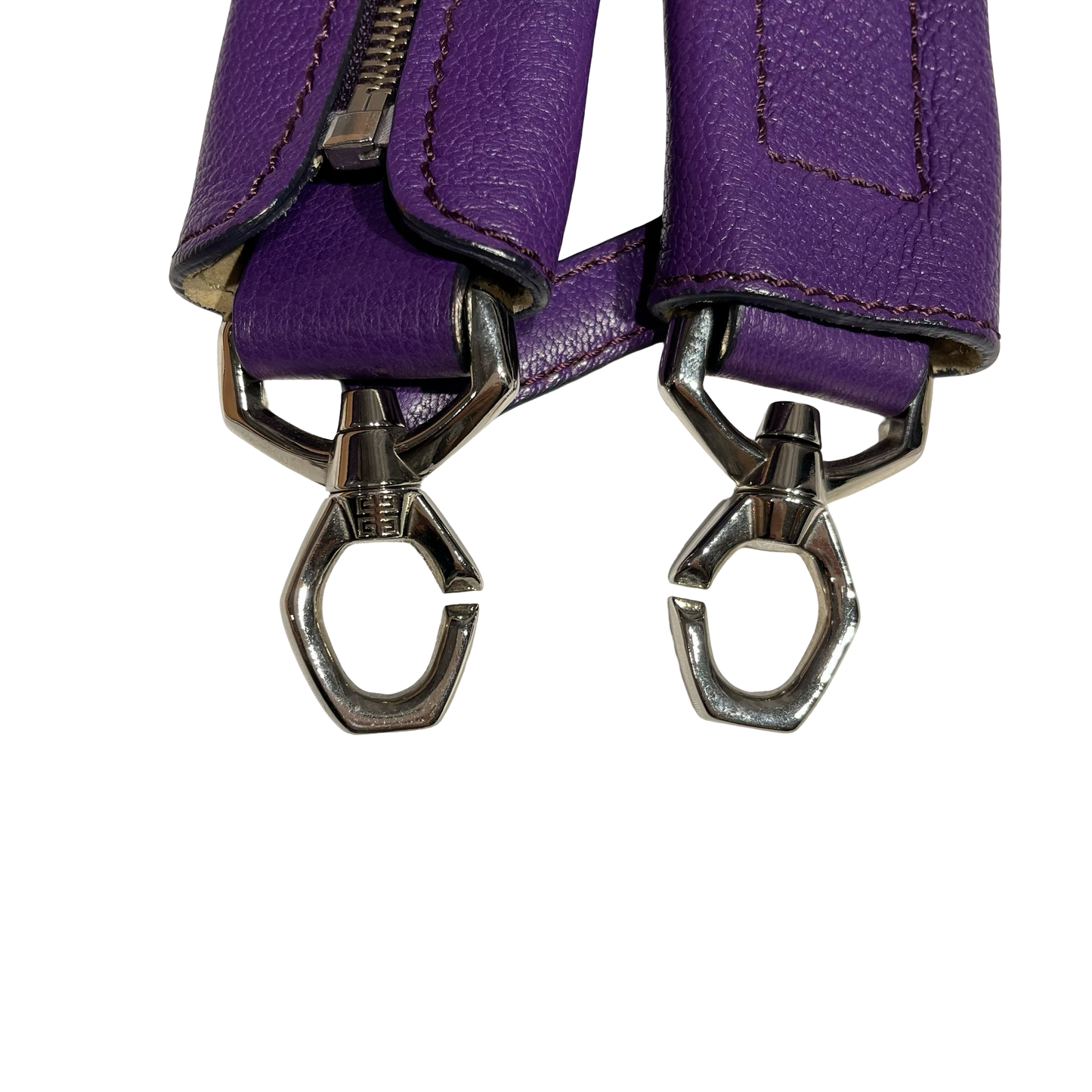 GIVENCHY PURPLE LEATHER SHOULDER BAG [3000658]