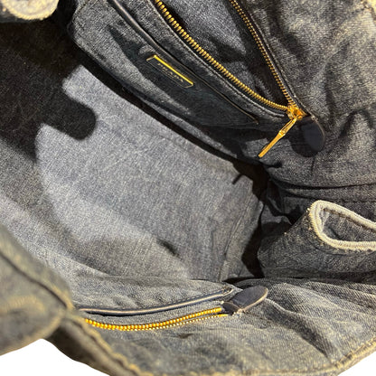 PRADA CANAPA HANDBAG DENIM GHW [3001064]