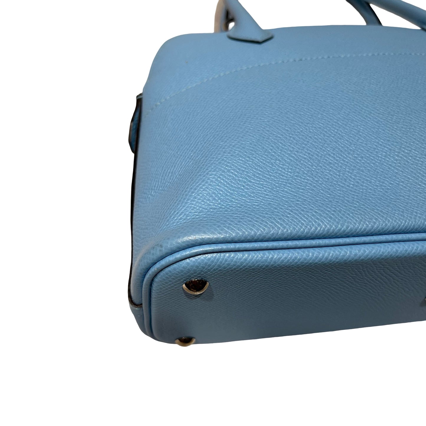 Used HERMÈS BOLIDE 27 Two Way Shoulder Bag Blue PHW
