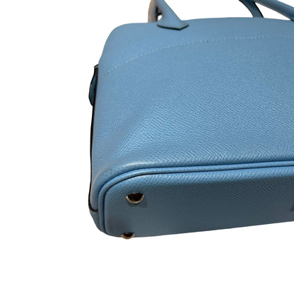 Used HERMÈS BOLIDE 27 Two Way Shoulder Bag Blue PHW