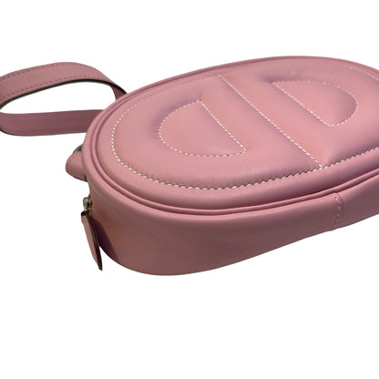 Used HERMES Leather In the Loop Fanny Pack Belt bag Pink
