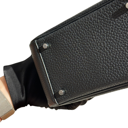 Brand New HERMES Taurillon Clemence Lindy Mini II Handbag Noir Black