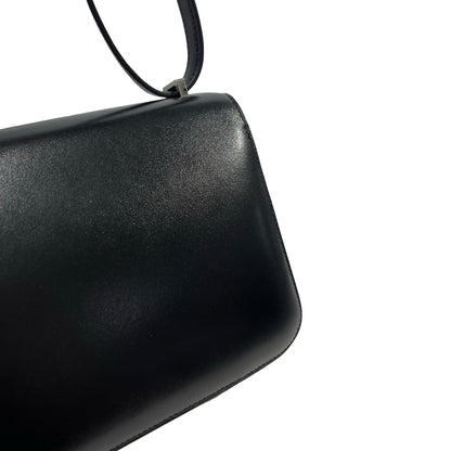 Used HERMES Solid color Constance Shoulder Bag Black