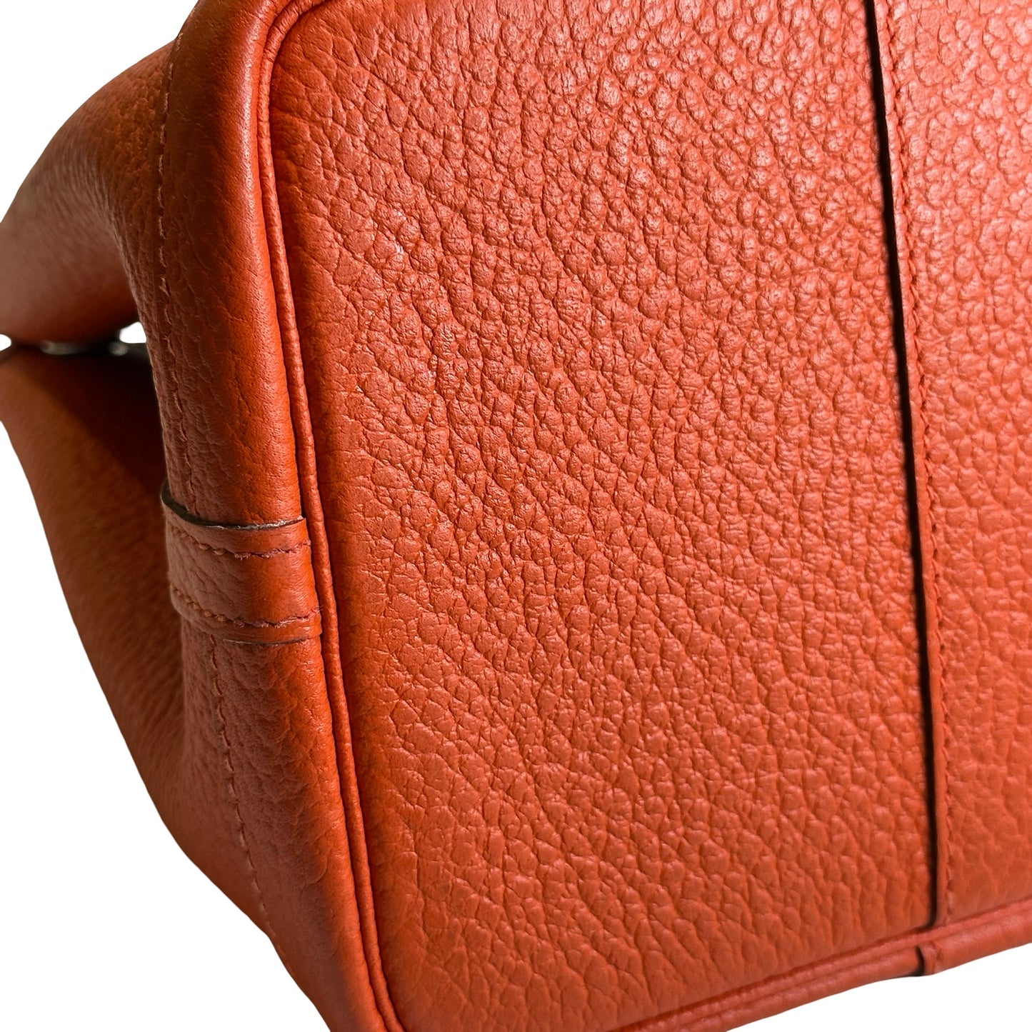 Used HERMES Negonda Garden Party Tote Bag Orange