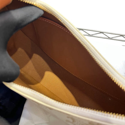 Used CÉLINE Ava Medium Shoulder Bag Brown White GHW