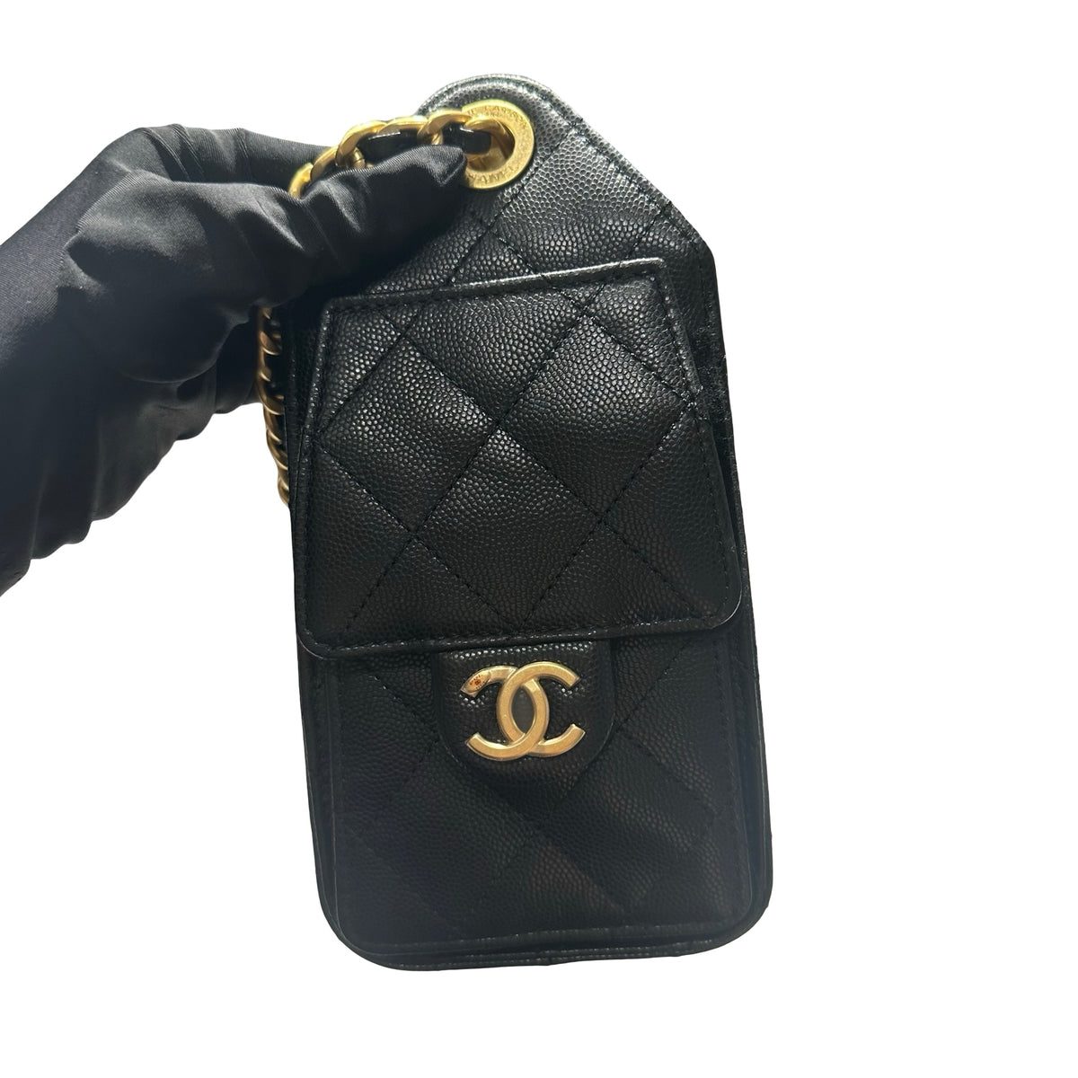 Brand New CHANEL Mini 25 Bag Shoulder Bag Black GHW