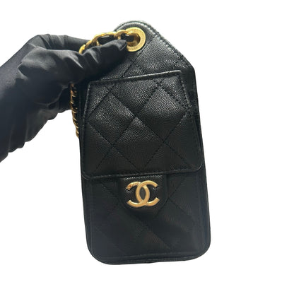 Brand New CHANEL Mini 25 Bag Shoulder Bag Black GHW